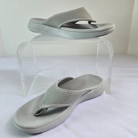 DREAM PAIRS Women Arch Support Soft Cushion Flip Flop Thong Sandals Sz: 9.5 Gray - Picture 5 of 14